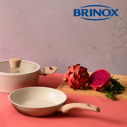 Imagem de Jogo De Panela Brinox Antiaderente Cerâmica Indução 4 Peças