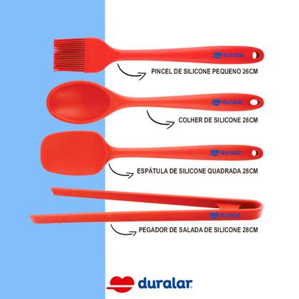 Imagem de Jogo de Panela Cerâmica Antiaderente Indução 10 Pçs Fogão Cooktop Vermelho Duralar