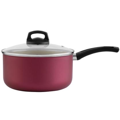 Imagem de Jogo de Panela Cor Cereja Teflon Antiaderente Premium 5 Peças Panelux