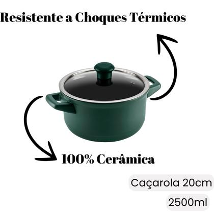 Imagem de Jogo De Panela Duo Smart 5 Peças De Cerâmica Matte Ceraflame