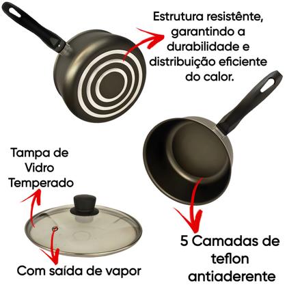 Imagem de Jogo De Panela Marcolar 5 Peças Plus