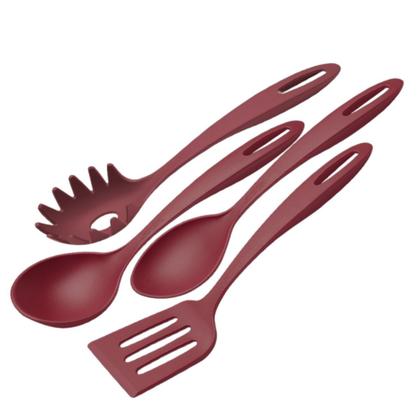 Imagem de Jogo De Panela Turim Utensílios e Frigideira 12pçs Vermelho