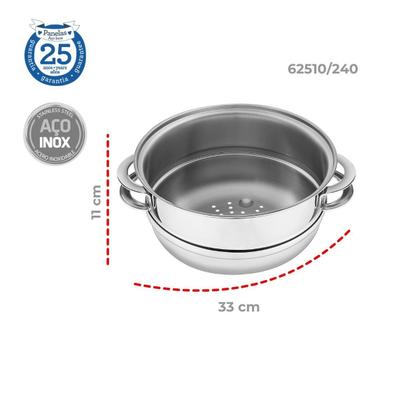 Imagem de Jogo De Panelas 10 Peças Inox Fundo Triplo Solar Tramontina