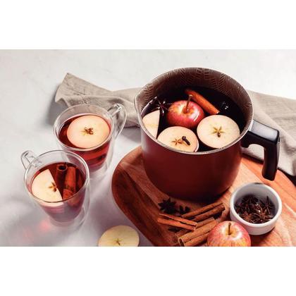 Imagem de Jogo de Panelas 10 Peças Tramontina Paris Antiaderrente em Alumínio Vermelho