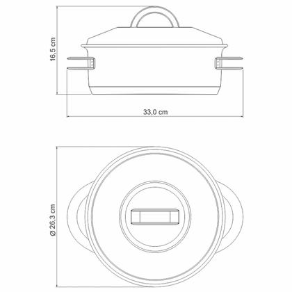 Imagem de Jogo De Panelas 2 Peças Fundo Triplo Solar Tramontina