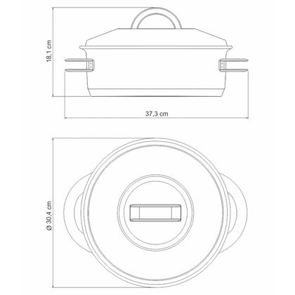 Imagem de Jogo De Panelas 2 Peças Fundo Triplo Solar Tramontina