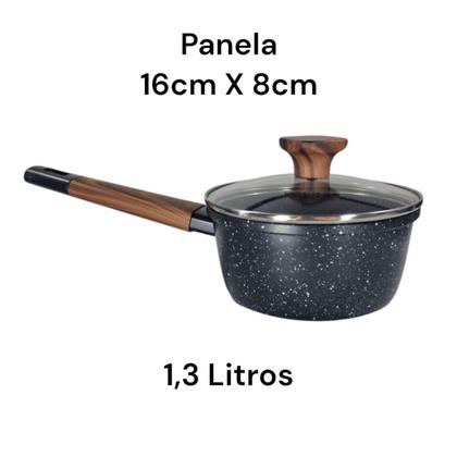 Imagem de Jogo De Panelas 4 Peças Aluminio Cozinhar Almoço Janta Arroz