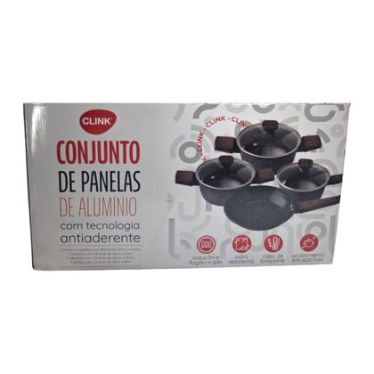 Imagem de Jogo De Panelas 4 Peças Aluminio Cozinhar Almoço Janta Arroz