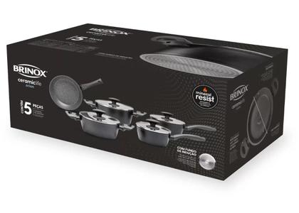 Imagem de Jogo de Panelas 5 Pçs Com Indução Orion Brinox