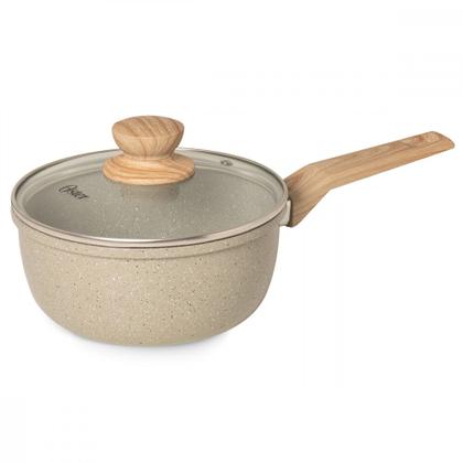 Imagem de Jogo de Panelas 5 PeÃas Oster Marble Edition Antiaderente InduÃÃo CerÃmica Cinza Claro - 142488.08