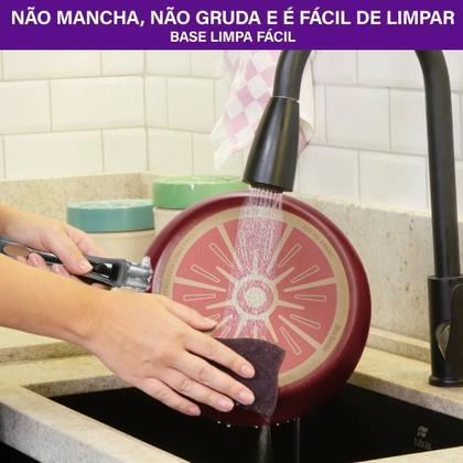 Imagem de Jogo de Panelas 5 Peças Facilita Vermelho Rochedo