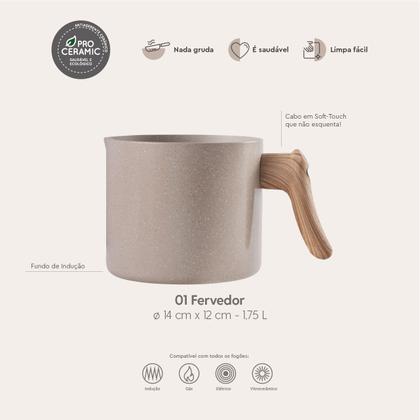 Imagem de Jogo de Panelas 5 peças Smart Plus Areia indução Brinox