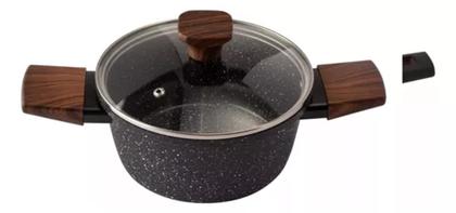 Imagem de Jogo De Panelas 7 Peças Cerâmica Fundo Triplo Fogão Indução