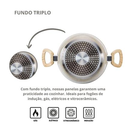 Imagem de Jogo de Panelas 7 Peças Premium Revestimento Cerâmico Antiaderente Indução Oster