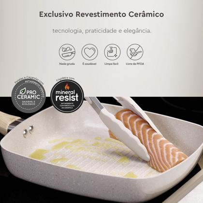 Imagem de Jogo de Panelas 7 peças Smart Plus Areia indução Brinox