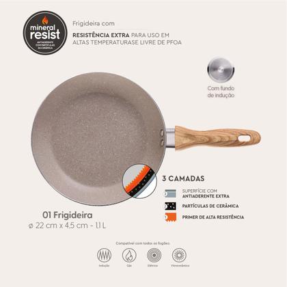 Imagem de Jogo de Panelas 7 peças Smart Plus Areia indução Brinox