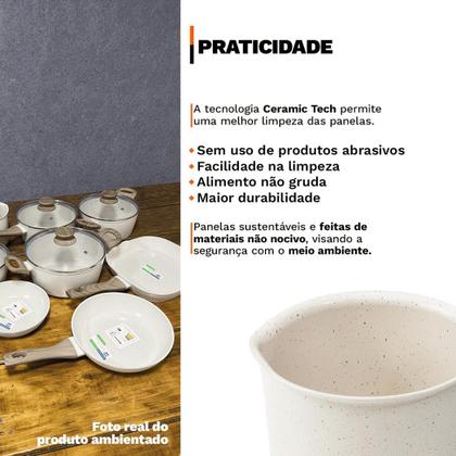 Imagem de Jogo de Panelas 8 Peças Premium 4mm Indução Revestimento Cerâmico