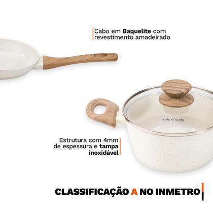 Imagem de Jogo de Panelas 9 Peças Premium 4mm Indução Revestimento Cerâmico