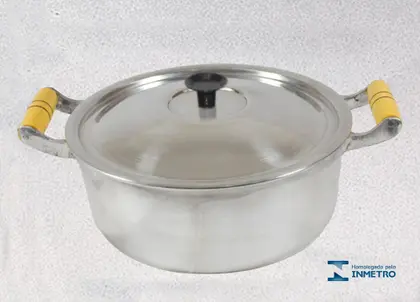 Imagem de Jogo de Panelas Alumínio Puro Fundido Batido Grosso 5 Peças - Puxador Preto