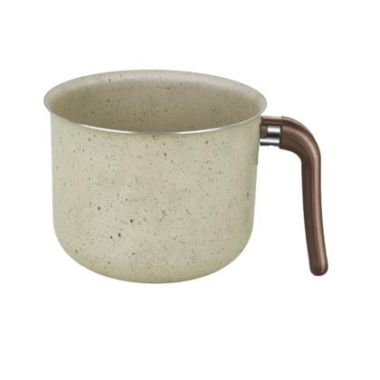 Imagem de Jogo de Panelas Antiaderente 10 Peças Baunilha Com Tampa de Vidro