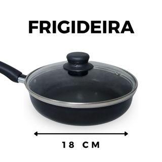 Imagem de Jogo de Panelas Antiaderente 10 Peças Teflon Conjunto Preto Kit Tampa de Vidro Panela de Pressão