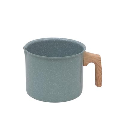 Imagem de Jogo De Panelas Antiaderente Cerâmica Mimo Style 5 Peças Green Panelas Caçarola Frigideira e Leiteira Cor Verde