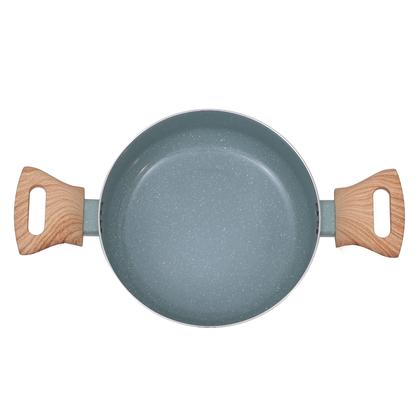 Imagem de Jogo De Panelas Antiaderente Cerâmica Mimo Style 5 Peças Green Panelas Caçarola Frigideira e Leiteira Cor Verde