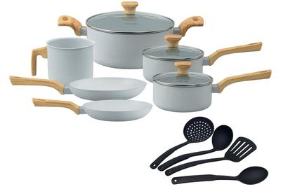 Imagem de Jogo De Panelas Antiaderente Pratic Cook Grafite Indução Mimo Style Cerâmica 10 Peças