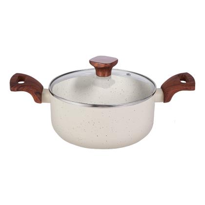 Imagem de Jogo De Panelas Antiaderente Pratic Cook Mármol Indução Mimo Style Cerâmica 10 Peças