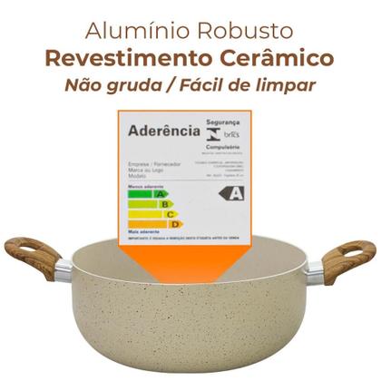 Imagem de Jogo de Panelas Antiaderente Revestimento Cerâmica Sahara 8 Peças Casambiente
