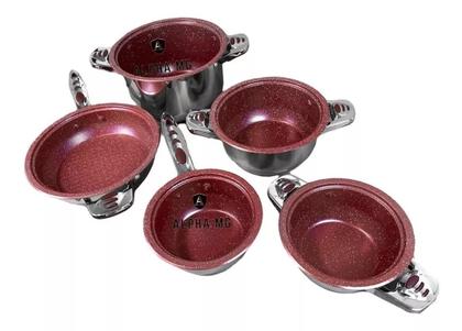 Imagem de Jogo De Panelas Antiaderente - Vermelha