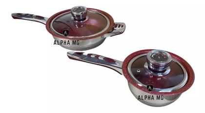 Imagem de Jogo De Panelas Antiaderente - Vermelha