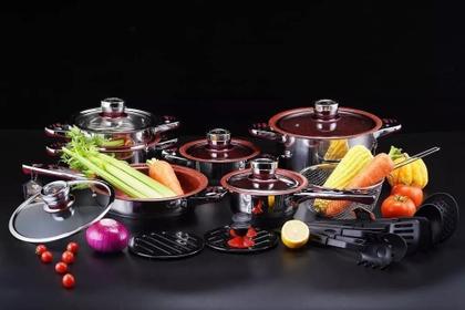 Imagem de Jogo De Panelas Antiaderente - Vermelha