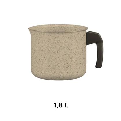 Imagem de Jogo de Panelas Brinox Antiaderente Ceramic Life 5 Peças Suprema Vanilla