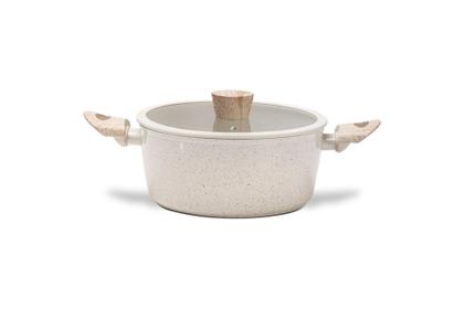 Imagem de Jogo de Panelas Brinox Antiaderente Ceramic Life Sirius 6 Peças com Indução Vanilla