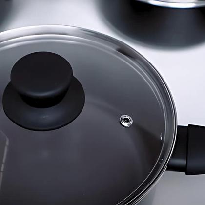 Imagem de Jogo de Panelas Brinox Ceramic Life Easy 7 Peças Preto