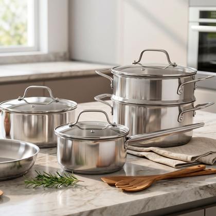Imagem de Jogo de Panelas Brinox Inox City 5 Peças