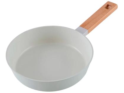 Imagem de Jogo de Panelas Brinox Revestimento Cerâmico Creme 5 Peças Cabo Amadeirado Ceramic Life Nordic