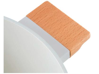 Imagem de Jogo de Panelas Brinox Revestimento Cerâmico Creme 5 Peças Cabo Amadeirado Ceramic Life Nordic