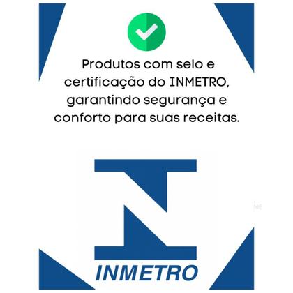 Imagem de Jogo De Panelas Caçarolas 9 Peças Antiaderente 6 Camadas De Teflon Cor Crema