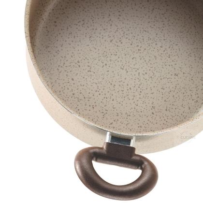 Imagem de Jogo De Panelas Caçarolas 9 Peças Antiaderente 6 Camadas De Teflon Cor Crema