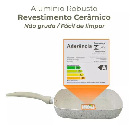 Imagem de Jogo de Panelas Casambiente Cerâmica Revestida 8 Peças Ibizza Sahara