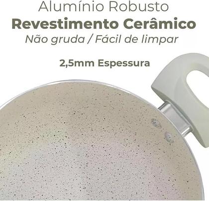 Imagem de Jogo de Panelas Casambiente Cerâmica Revestida 8 Peças Ibizza Sahara