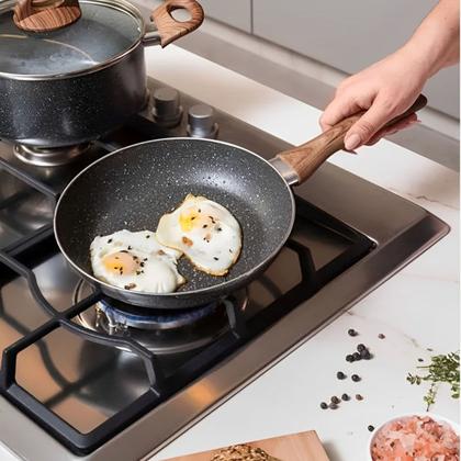 Imagem de Jogo De Panelas Cerâmic Life Smart Plus Em Alumínio Indução 5pçs Granito 4774103 Brinox