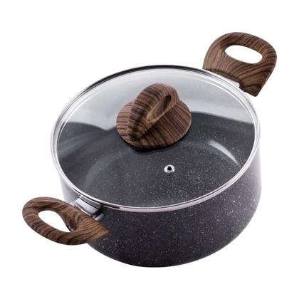 Imagem de Jogo De Panelas Cerâmic Life Smart Plus Em Alumínio Indução 5pçs Granito 4774103 Brinox