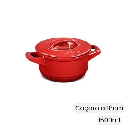 Imagem de Jogo De Panelas Cerâmica 4 Pçs Pomodoro Duo + Ceraflame