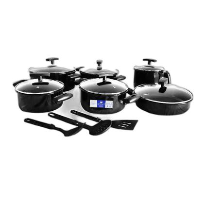 Imagem de Jogo De Panelas Cerâmica 9 Peças Fogão Indução Tampa Vidro