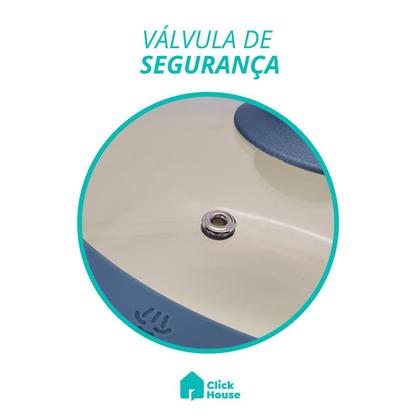 Imagem de Jogo De Panelas Cerâmica Antiaderente Indução Tampa Silicone Fogão Cooktop 2 Peças