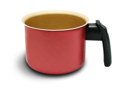 Imagem de Jogo De Panelas Cereja e Creme Teflon Antiaderente 5 Peças