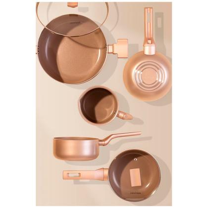 Imagem de Jogo de Panelas Com 7 Peças Mimo Style Sartin Cook Champanhe - 8119 PS7JC